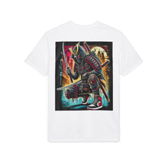 Street Samurai - T‑Shirt - Neon Urban Samurai Graphic