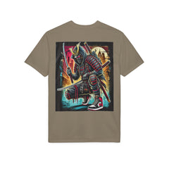 Street Samurai - T‑Shirt - Neon Urban Samurai Graphic