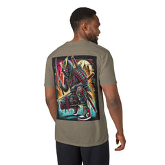 Street Samurai - T‑Shirt - Neon Urban Samurai Graphic