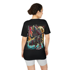Street Samurai - T‑Shirt - Neon Urban Samurai Graphic