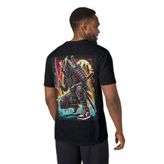 Street Samurai - T‑Shirt - Neon Urban Samurai Graphic