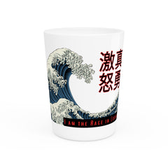 Street Samurai - Shot Glass - Article 2 - Rage, Courage - Crashing Blue Wave - 1.9 oz