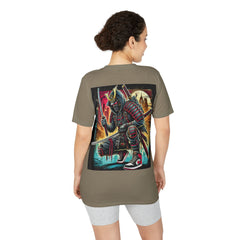 Street Samurai - T‑Shirt - Neon Urban Samurai Graphic