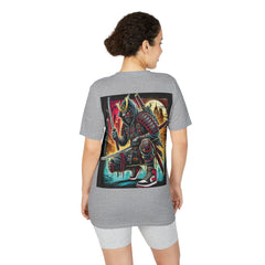 Street Samurai - T‑Shirt - Neon Urban Samurai Graphic