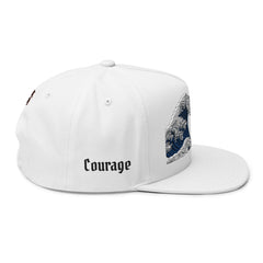 Street Samurai - Crashing Wave Embroidered Flat Bill Cap - Rage Courage