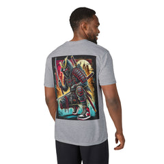 Street Samurai - T‑Shirt - Neon Urban Samurai Graphic