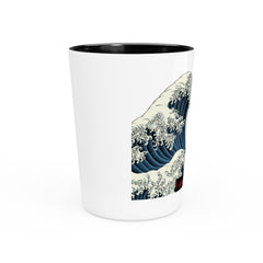 Street Samurai - Shot Glass - Article 2 - Rage, Courage - Crashing Blue Wave - 1.9 oz