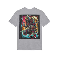 Street Samurai - T‑Shirt - Neon Urban Samurai Graphic