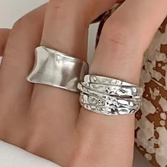 Vintage Handmade Sterling Silver Ring – 925 Women's Adjustable Jewelry