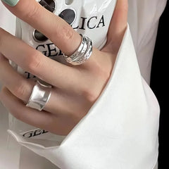 Vintage Handmade Sterling Silver Ring – 925 Women's Adjustable Jewelry