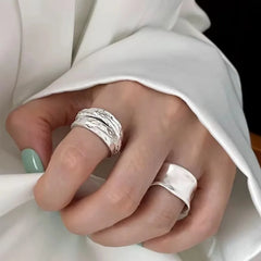 Vintage Handmade Sterling Silver Ring – 925 Women's Adjustable Jewelry