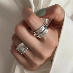 Vintage Handmade Sterling Silver Ring – 925 Women's Adjustable Jewelry